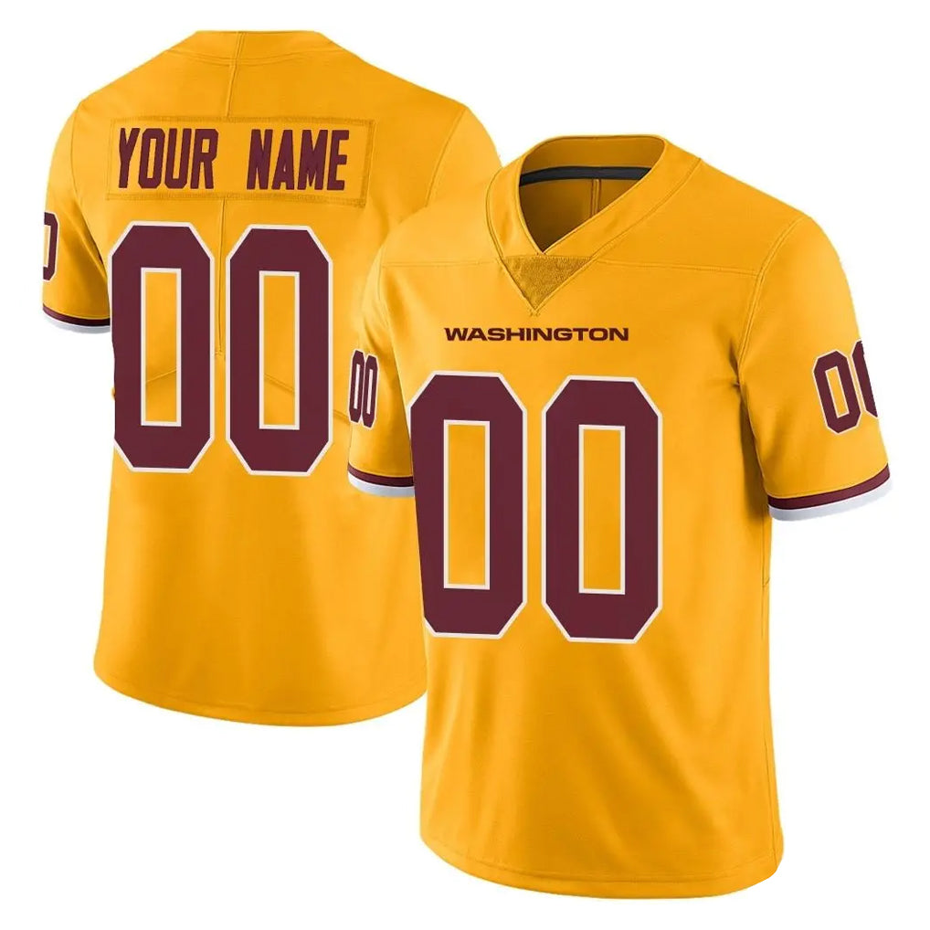 Ndoa Custom W.Commanders Gold Limited Color Rush Home Game Any Name & Numbers Stitched Jerseys