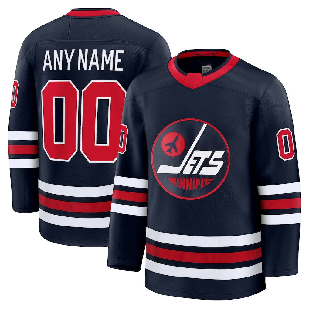 Ndoa Custom W.Jets Navy Alternate Premium Jerseys