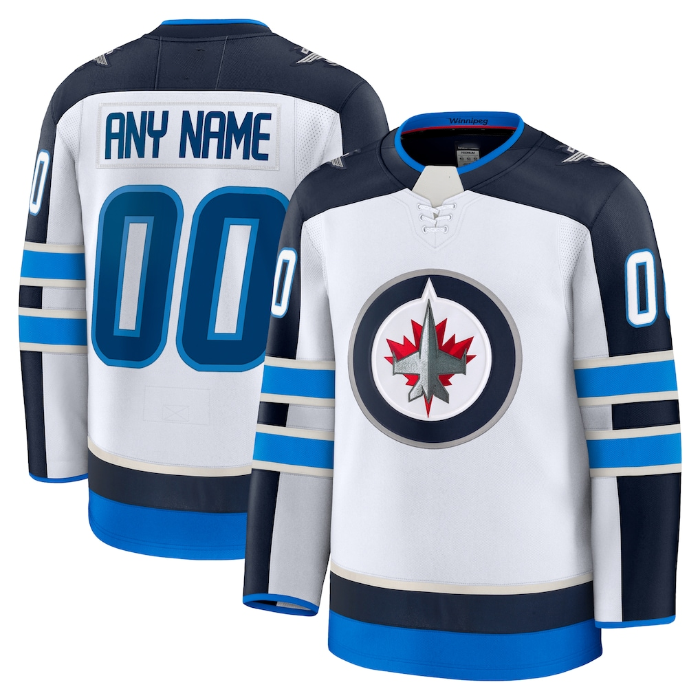 Ndoa Custom W.Jets White Away Premium Jerseys