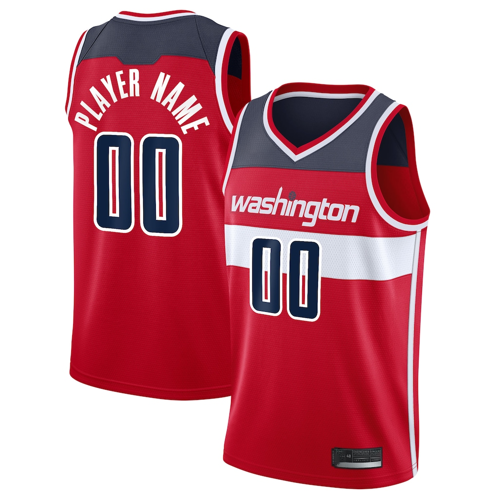 Ndoa Custom W.Wizards Red 2020-21 Swingman Jerseys - Icon Edition