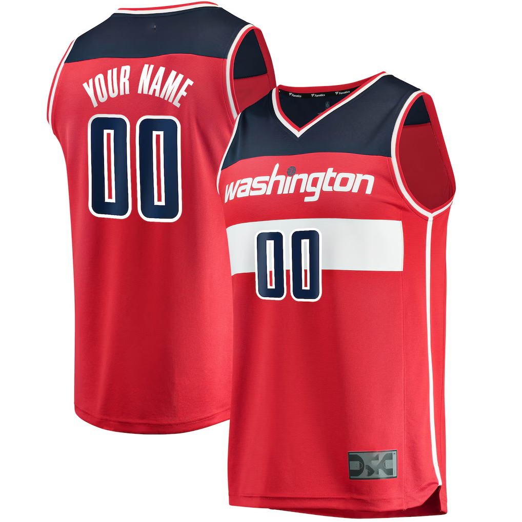 Ndoa Custom W.Wizards Red Fast Break Replica Jerseys - Icon Edition
