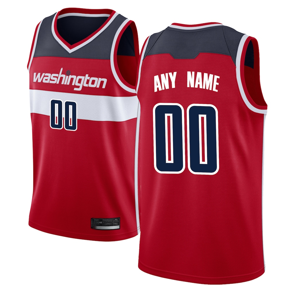 Ndoa Custom W.Wizards Red Swingman Jerseys - Icon Edition