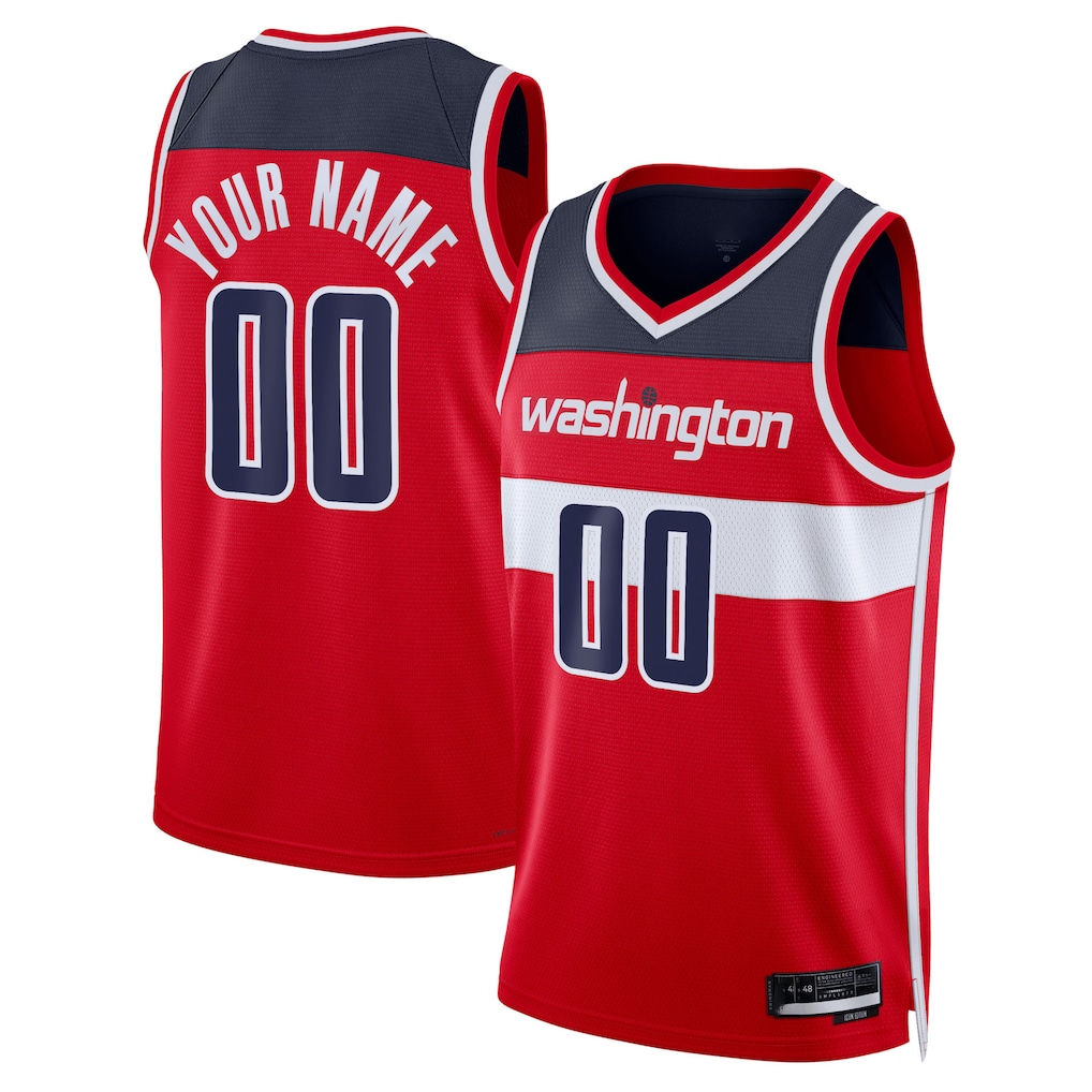 Ndoa Custom W.Wizards Red Swingman Jerseys - Icon Edition