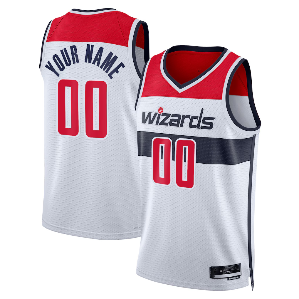 Ndoa Custom W.Wizards White Swingman Jerseys - Association Edition