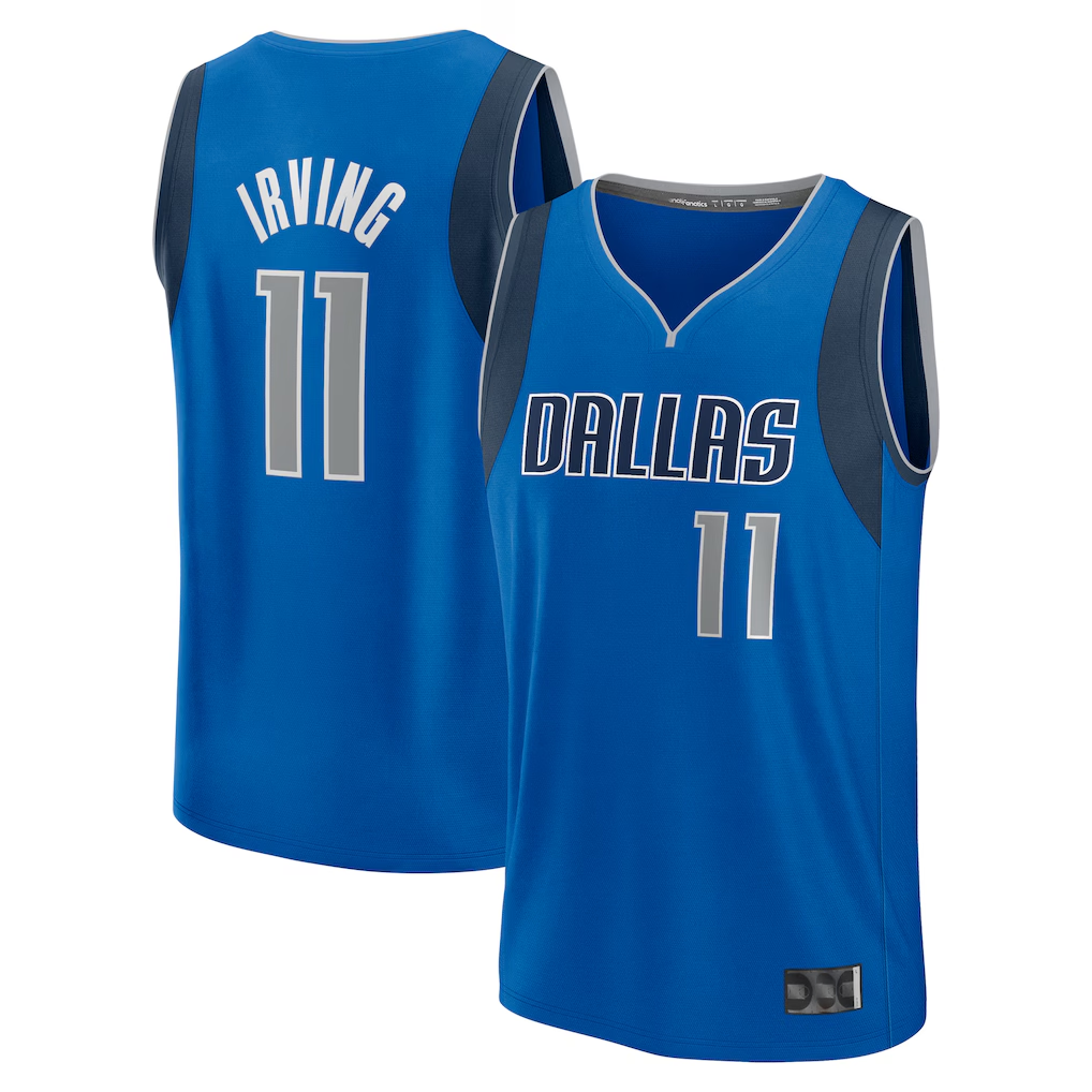 Ndoa D.Mavericks #11 Kyrie Irving Blue Fast Break Replica Player Jerseys - Icon Edition