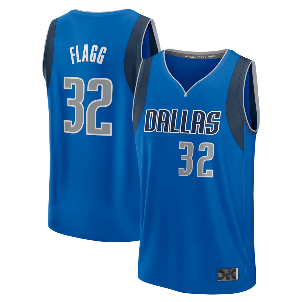 Ndoa D.Mavericks #32 Cooper Flagg Blue 2025 Draft First Round Pick Fast Break Replica Jerseys - Icon Edition