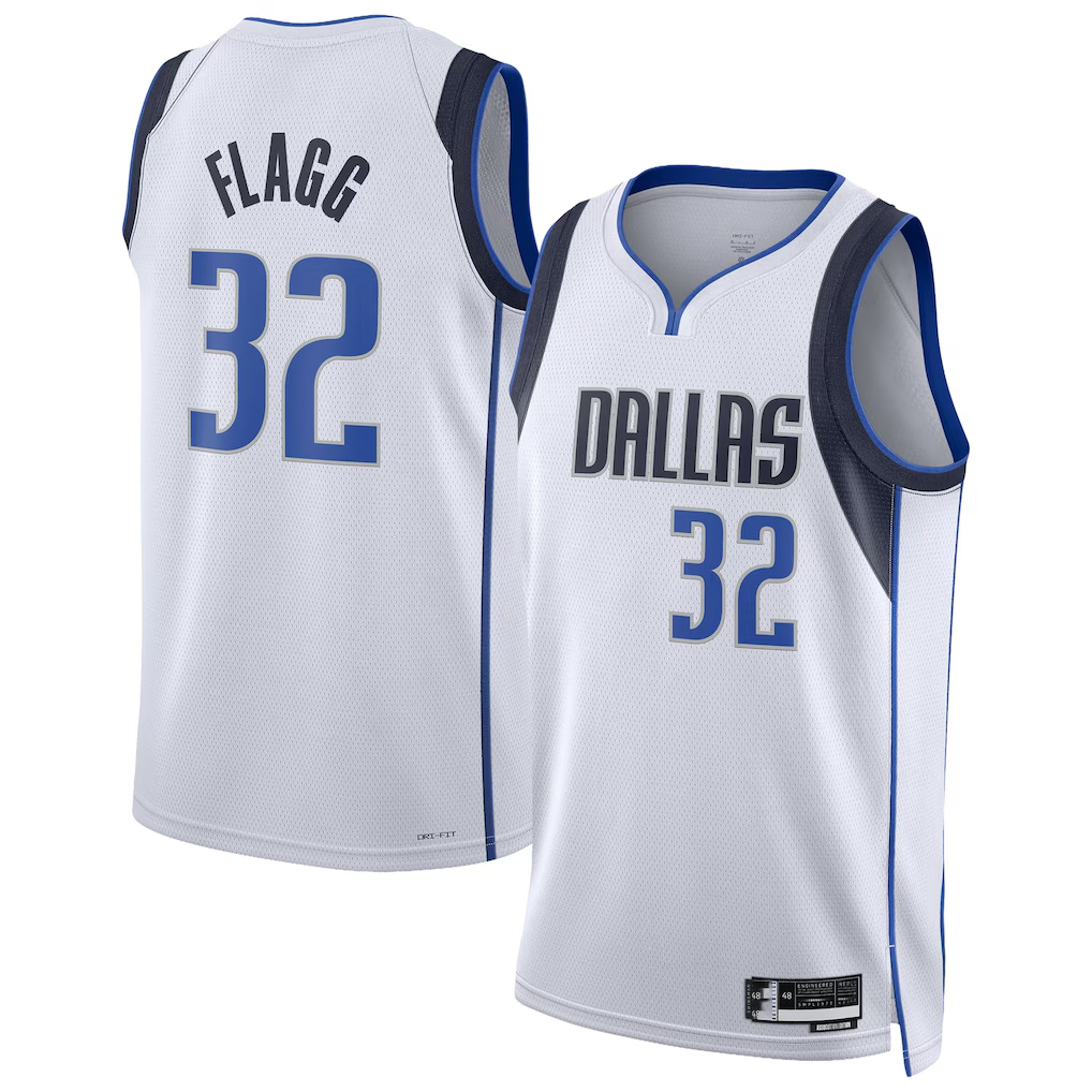 Ndoa D.Mavericks #32 Cooper Flagg White Swingman Player Jerseys - Association Edition
