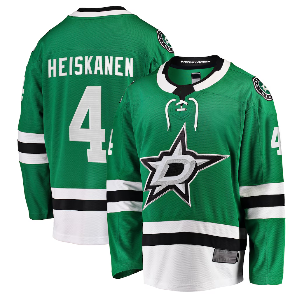 Ndoa D.Stars #4 Miro Heiskanen Kelly Green Team Color Breakaway Player Jerseys