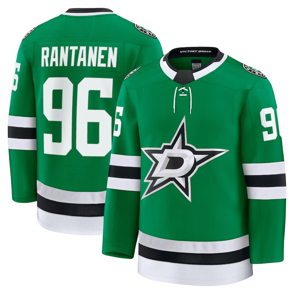 Ndoa D.Stars #96 Mikko Rantanen Kelly Green Home Premium Jerseys