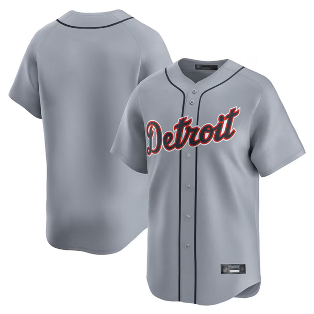 Ndoa D.Tigers Gray Home Limited Blank Player Stitched Jerseys