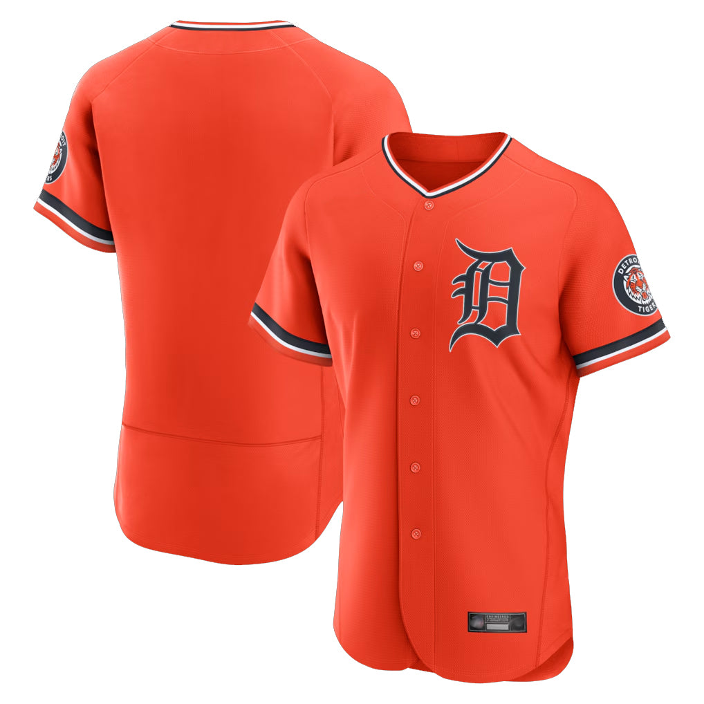 Ndoa D.Tigers Orange Limited Elite Home Blank Player Stitched Jerseys