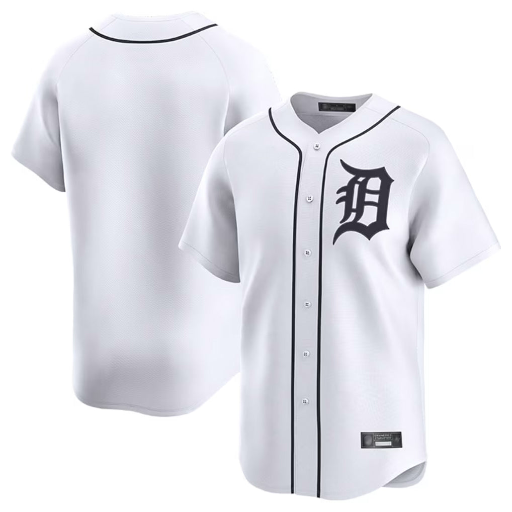 Ndoa D.Tigers White Home Limited Blank Player Stitched Jerseys