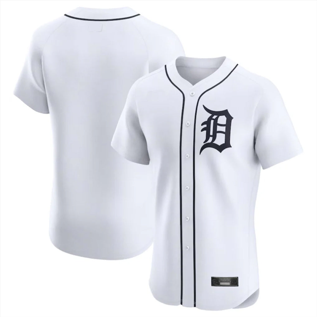 Ndoa D.Tigers White Limited Elite Home Blank Player Stitched Jerseys