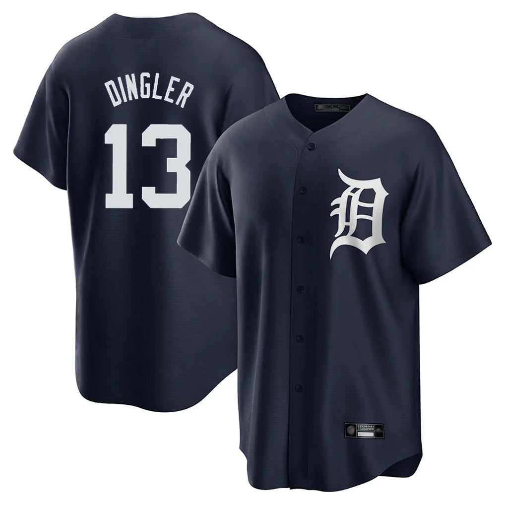 Ndoa D.Tigers #13 Dillon Dingler Player Navy Game Home Stitched Jerseys