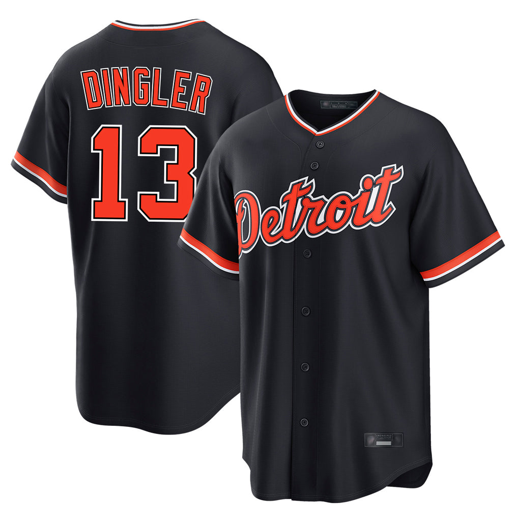 Ndoa D.Tigers #13 Dillon Dingler Player Navy Home Game Stitched Jerseys