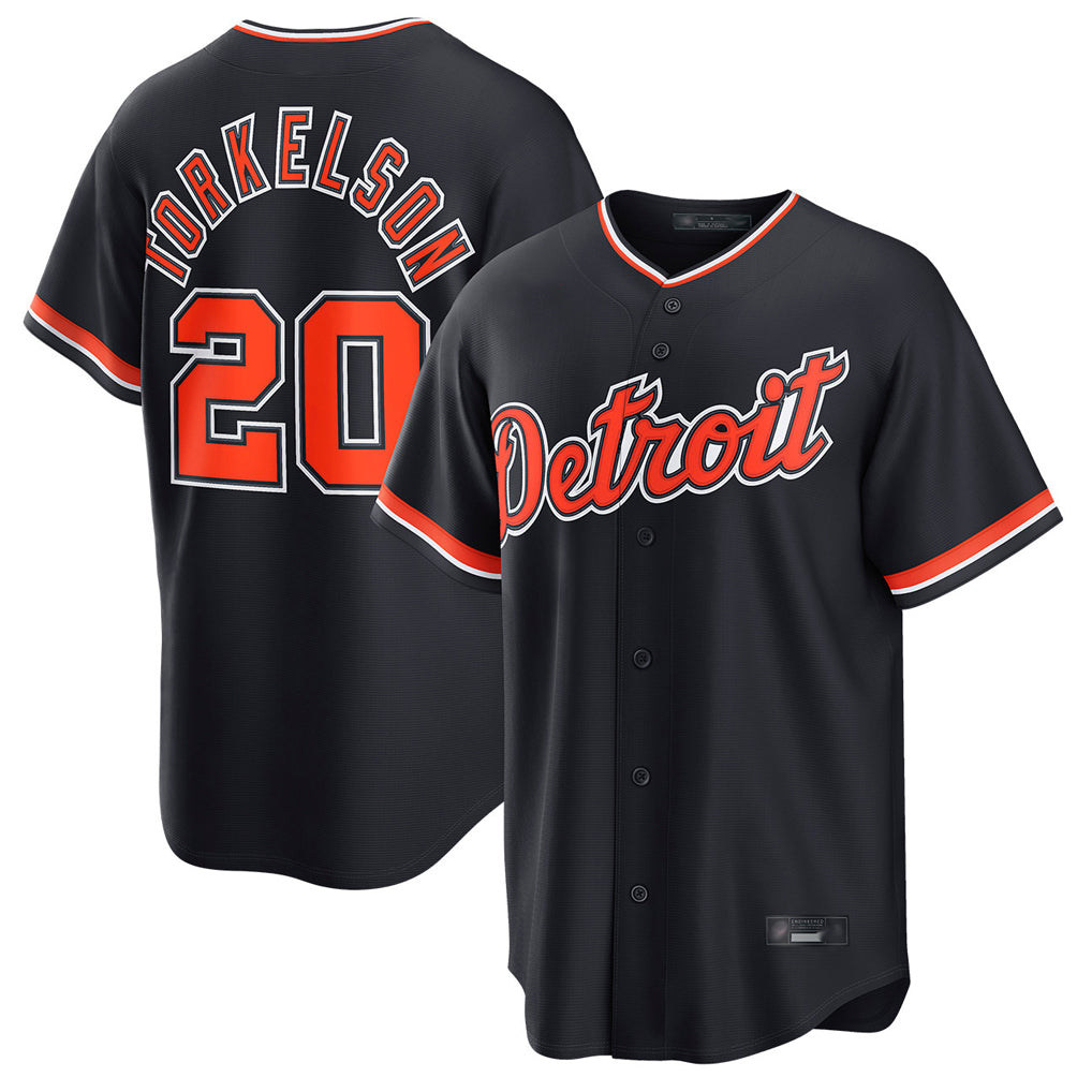 Ndoa D.Tigers #20 Spencer Torkelson Player Navy Home Game Stitched Jerseys