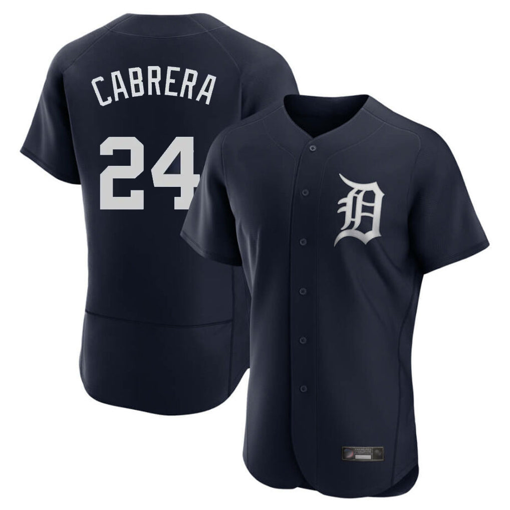 Ndoa D.Tigers #24 Miguel Cabrera Player Navy Limited Elite Home Stitched Jerseys