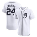 Ndoa D.Tigers #24 Miguel Cabrera Player White Limited Elite Home Stitched Jerseys