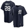 Ndoa D.Tigers #28 Javier B¡§¡éez Player Navy Game Home Stitched Jerseys