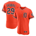 Ndoa D.Tigers #29 Tarik Skubal Player Orange Limited Elite Home Stitched Jerseys
