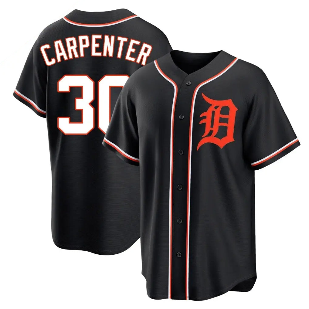 Ndoa D.Tigers #30 Kerry Carpenter Player Black Fashion Out Home Game Stitched Jerseys