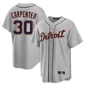 Ndoa D.Tigers #30 Kerry Carpenter Player Gray Home Game Stitched Jerseys