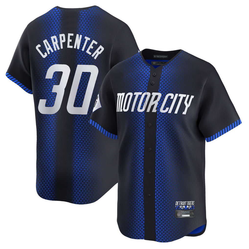 Ndoa D.Tigers #30 Kerry Carpenter Player Navy City Connect Home Limited Stitched Jerseys