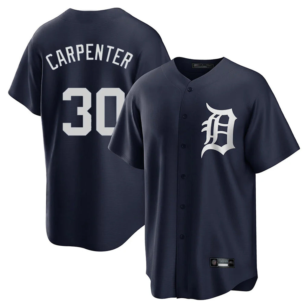 Ndoa D.Tigers #30 Kerry Carpenter Player Navy Game Home Stitched Jerseys