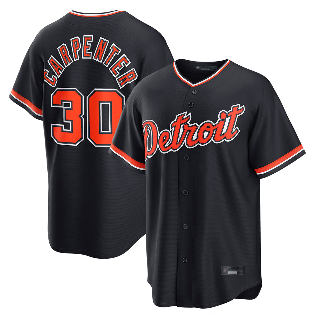 Ndoa D.Tigers #30 Kerry Carpenter Player Navy Home Game Stitched Jerseys