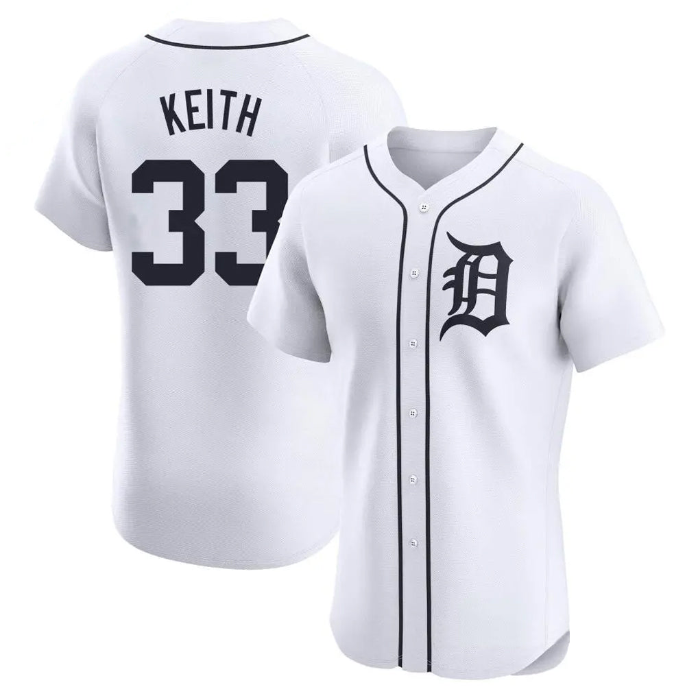 Ndoa D.Tigers #33 Colt Keith Player White Limited Elite Home Stitched Jerseys