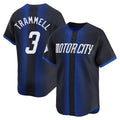 Ndoa D.Tigers #3 Alan Trammell Player Navy Game Home Stitched Jerseys