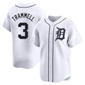 Ndoa D.Tigers #3 Alan Trammell Player White Home Limited Stitched Jerseys