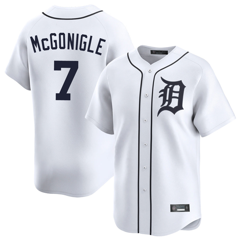 Ndoa D.Tigers #7 Kevin McGonigle Player White Home Limited Stitched Jerseys