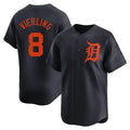 Ndoa D.Tigers #8 Matt Vierling Player Navy Home Limited Stitched Jerseys