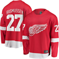 Ndoa D.Red wings #27 Michael Rasmussen Red Home Breakaway Player Jerseys