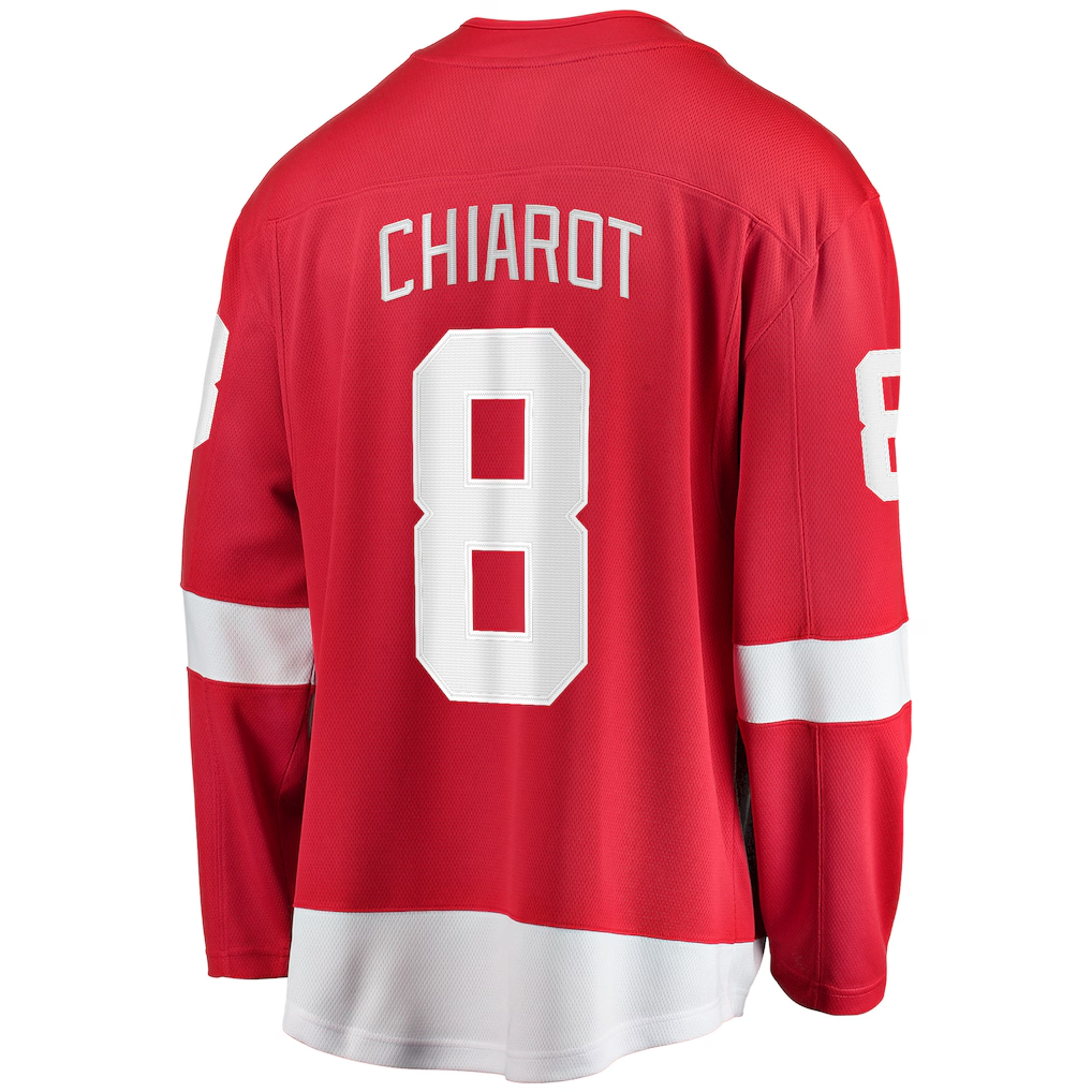 Ndoa D.Red wings #8 Ben Chiarot Red Home Breakaway Player Jerseys