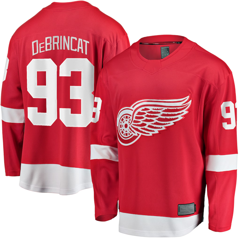 Ndoa D.Red wings #93 Alex DeBrincat Red Breakaway Jerseys