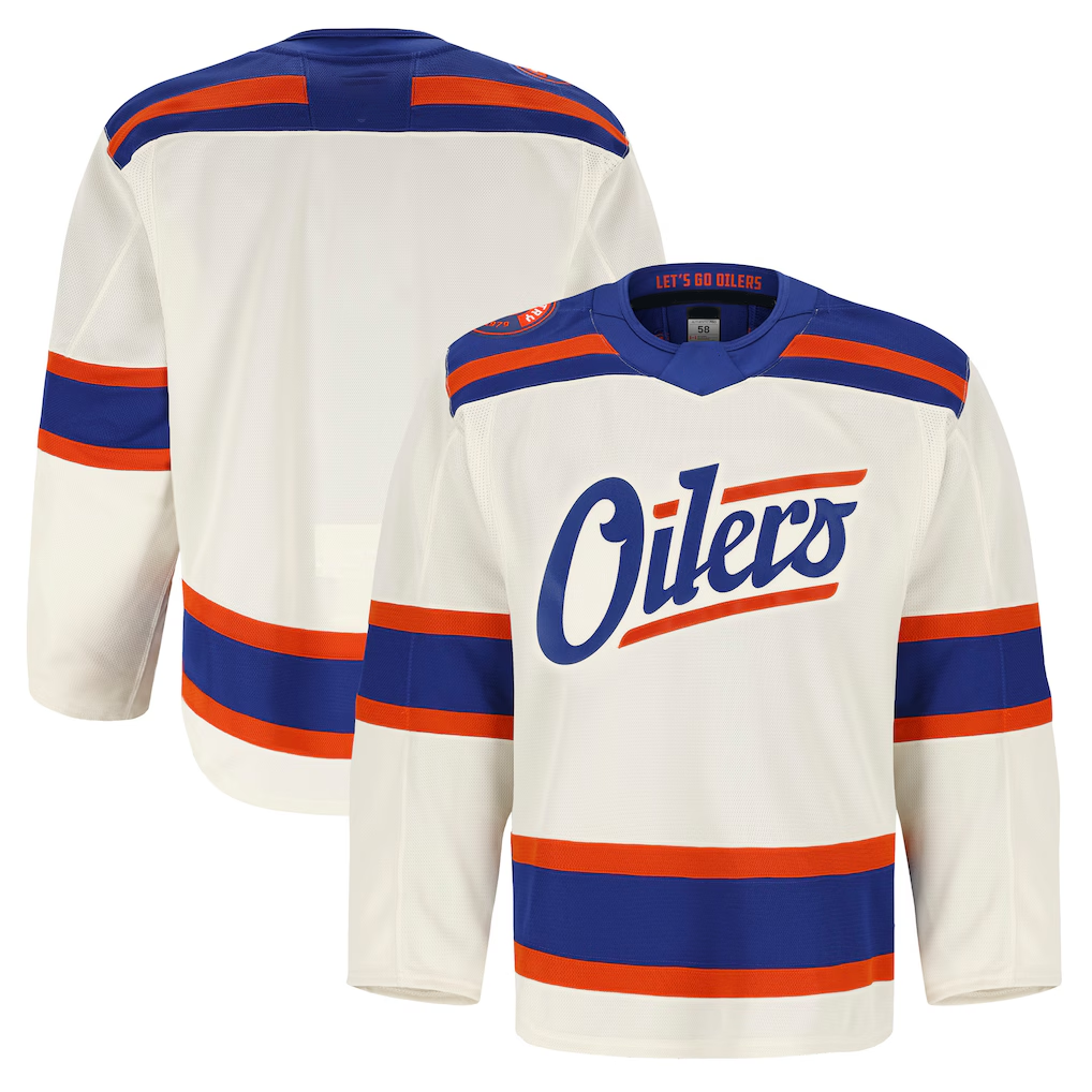 Ndoa E.Oilers Light Beige Alternate Authentic Pro Jerseys