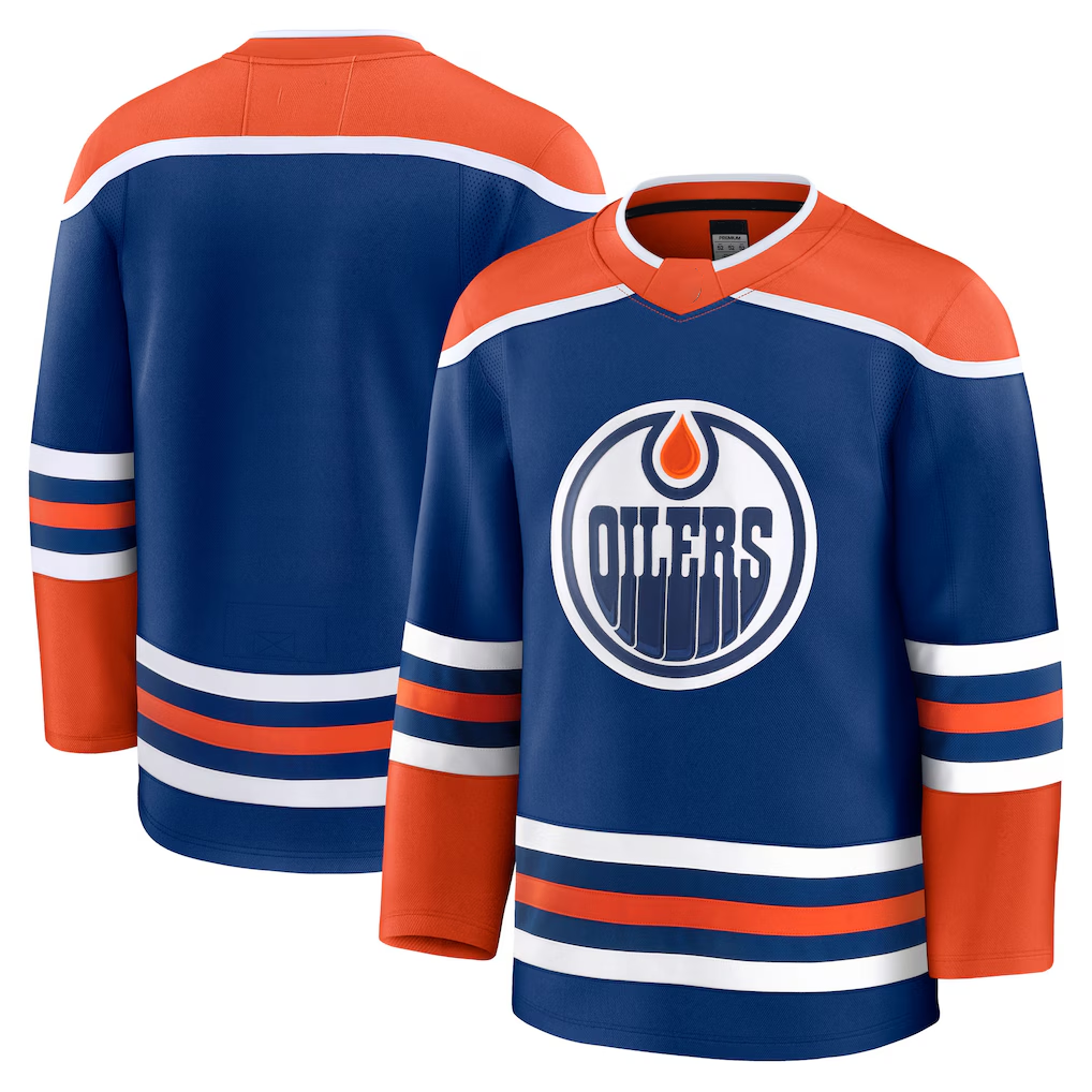 Ndoa E.Oilers Royal Home Premium Jerseys