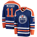 Ndoa E.Oilers #11 Mark Messier Blue Premier Breakaway Retired Player Jerseys