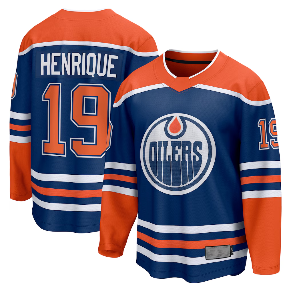 Ndoa E.Oilers #19 Adam Henrique Royal Home Breakaway Jerseys