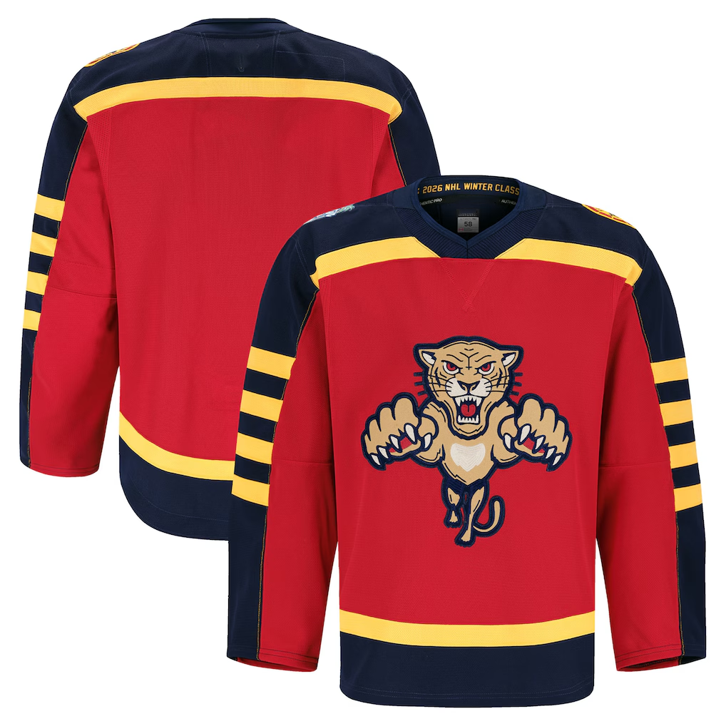 Ndoa F.Panthers Red 2026 Winter Classic Authentic Pro Jerseys