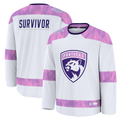 Ndoa F.Panthers White Hockey Fights Cancer Survivor Practice Jerseys