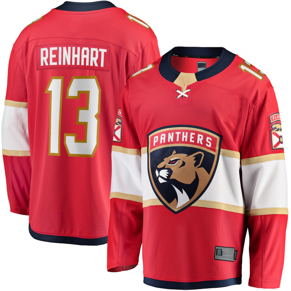 Ndoa F.Panthers #13 Sam Reinhart Red Breakaway Player Jerseys
