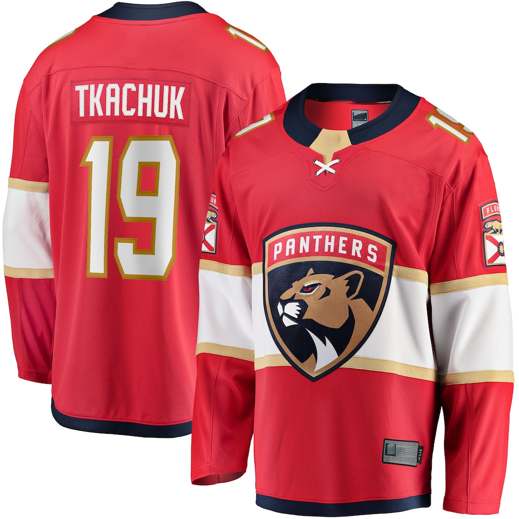 Ndoa F.Panthers #19 Matthew Tkachuk Red Home Breakaway Player Jerseys
