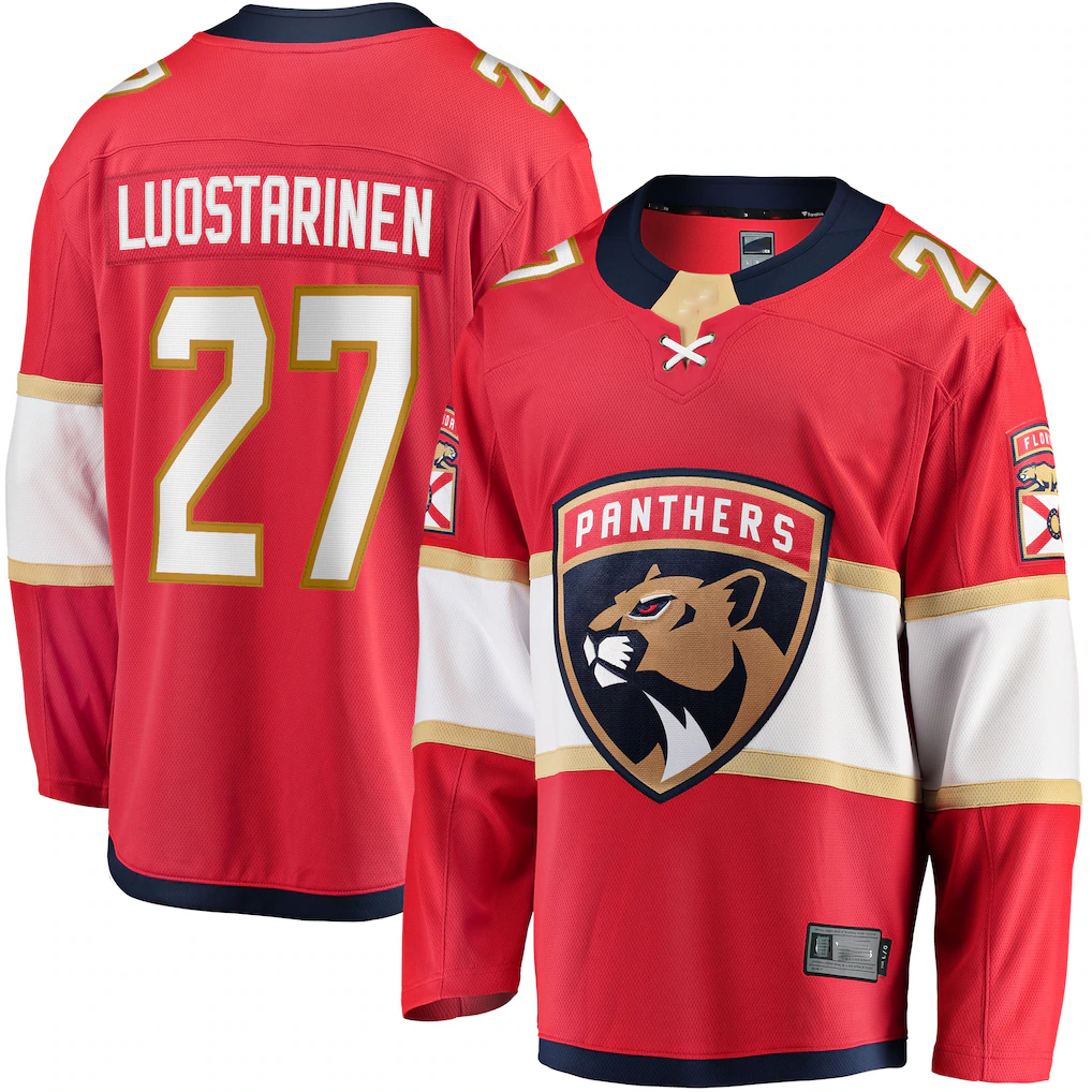Ndoa F.Panthers #27 Eetu Luostarinen Red Home Breakaway Player Jerseys