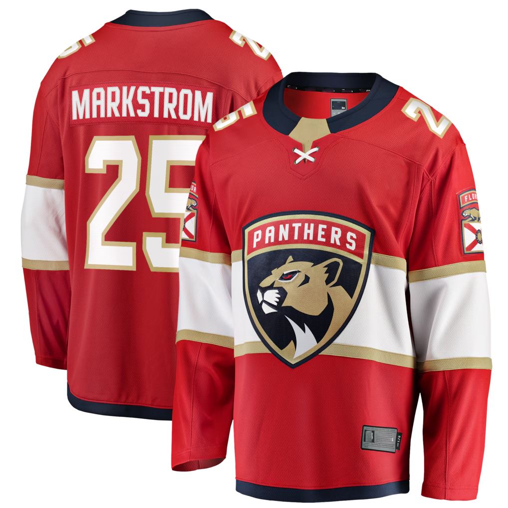 Ndoa F.Panthers #29 Jacob Markstrom Red Home Breakaway Jerseys