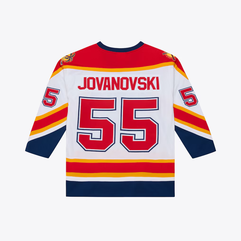 Ndoa F.Panthers #55 Ed Jovanovski Mitchell & Ness White 1996 Power Play Jerseys