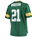Ndoa GB.Packers #21 Charles Woodson Mitchell & Ness Green Big & Tall 2010 Retired Player Replica Stitched Puhic Jersey