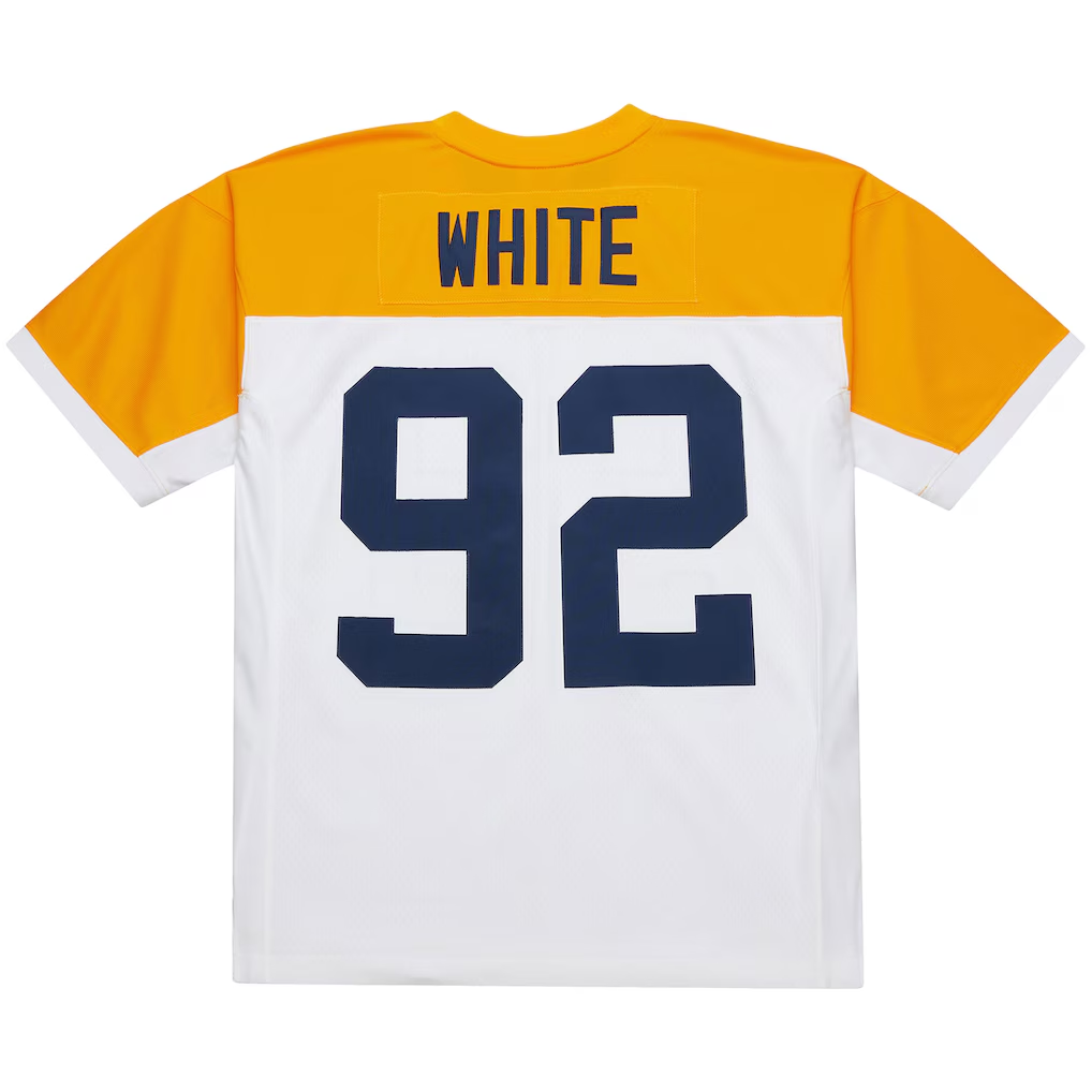 Ndoa GB.Packers 2010 #92 Reggie White Mitchell & Ness White 1994 Legacy Replica Stitched Puhic Jersey